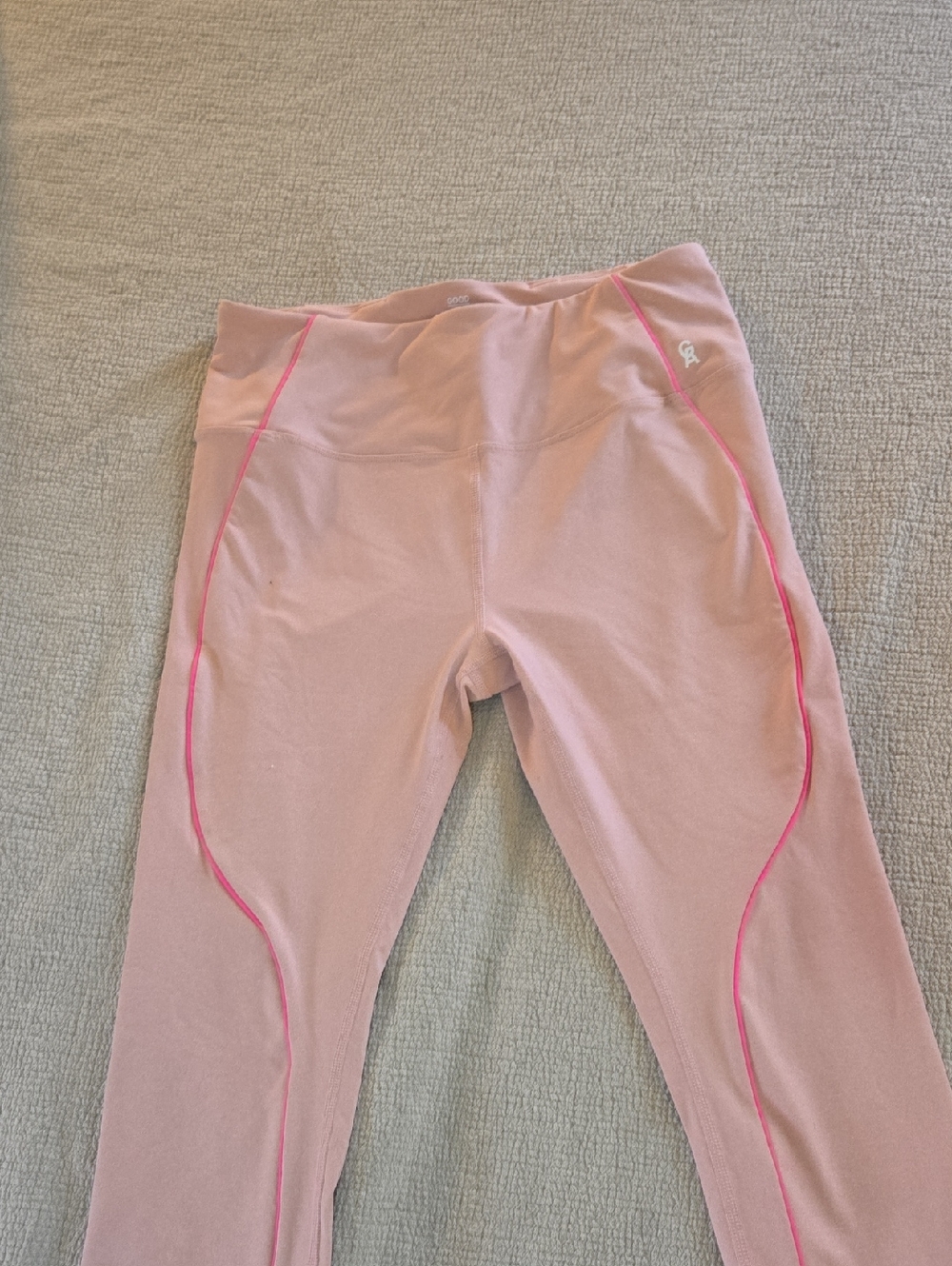 Good American Pink Capri Leggings Women’s High Rise Activewear 7/8